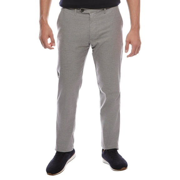 Scotch & Soda mens Flat Front Pant, 38, Grey