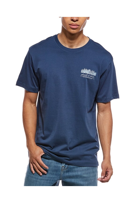 mens  Graphic Polo Shirt, m, Blue