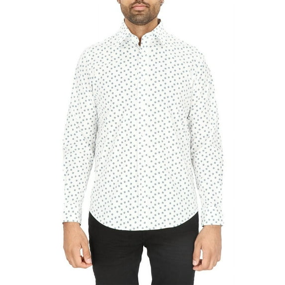 Scotch & Soda mens Modern Fit Dress Shirt, 15, White