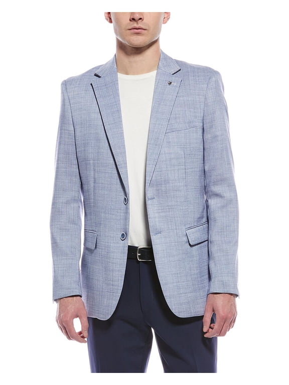 mens Modern Fit Jacket, 40, Blue