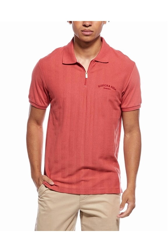 mens  Popcorn Pique Polo Shirt, m