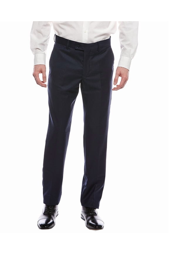 mens Solid Basic Amsterdam Trouser, 36x30, Navy