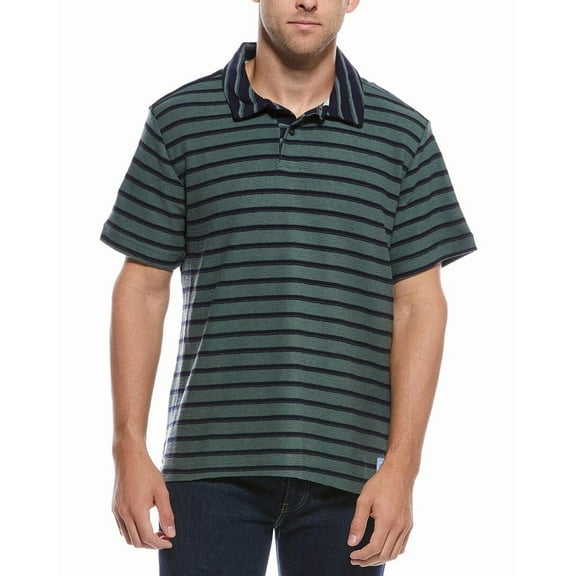 Scotch & Soda mens Stripe Polo Shirt, m, Green