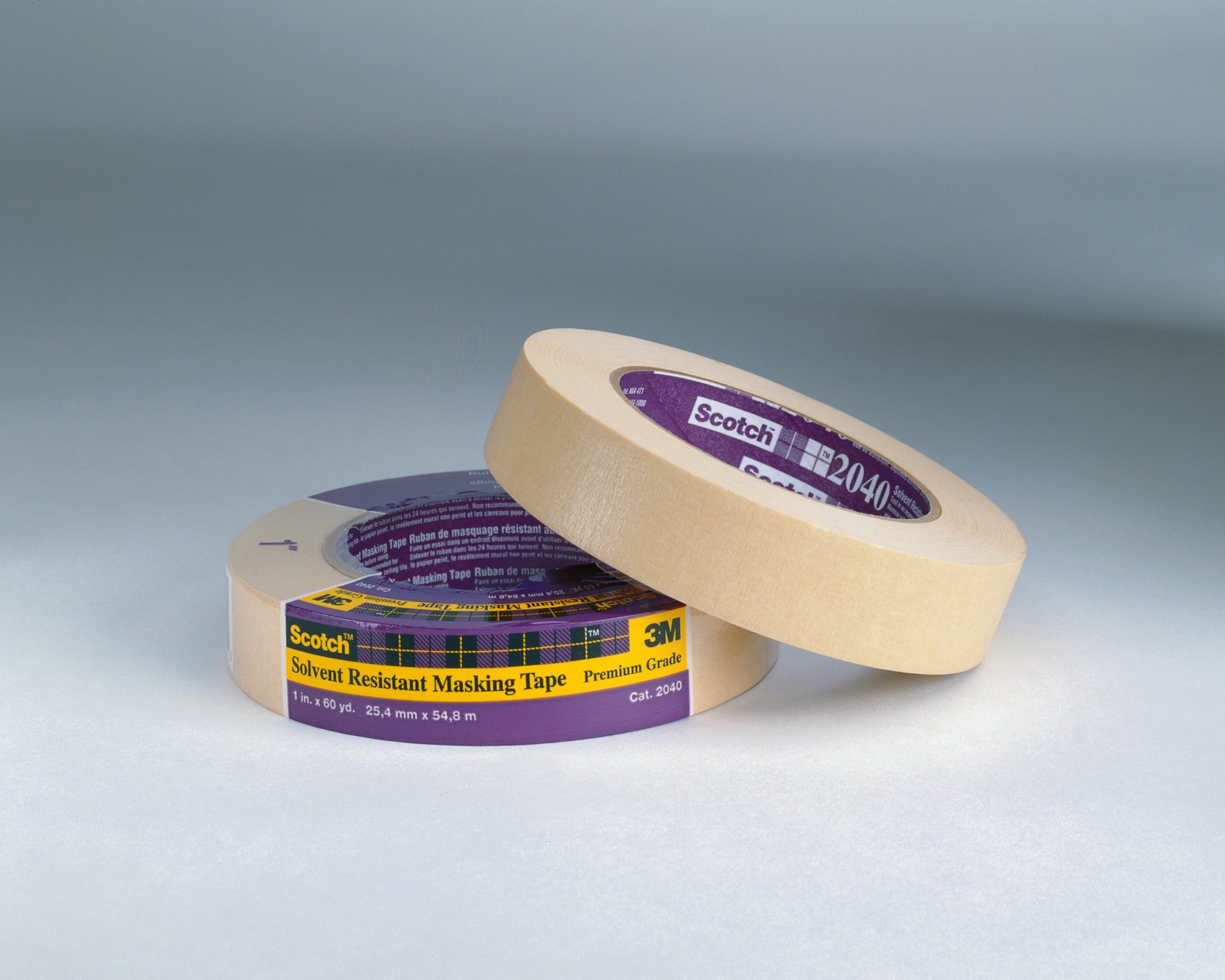 Scotch Solvent Resistant Masking Tape 2040-36A-BK, 36 mm x 55 m, 24 per case