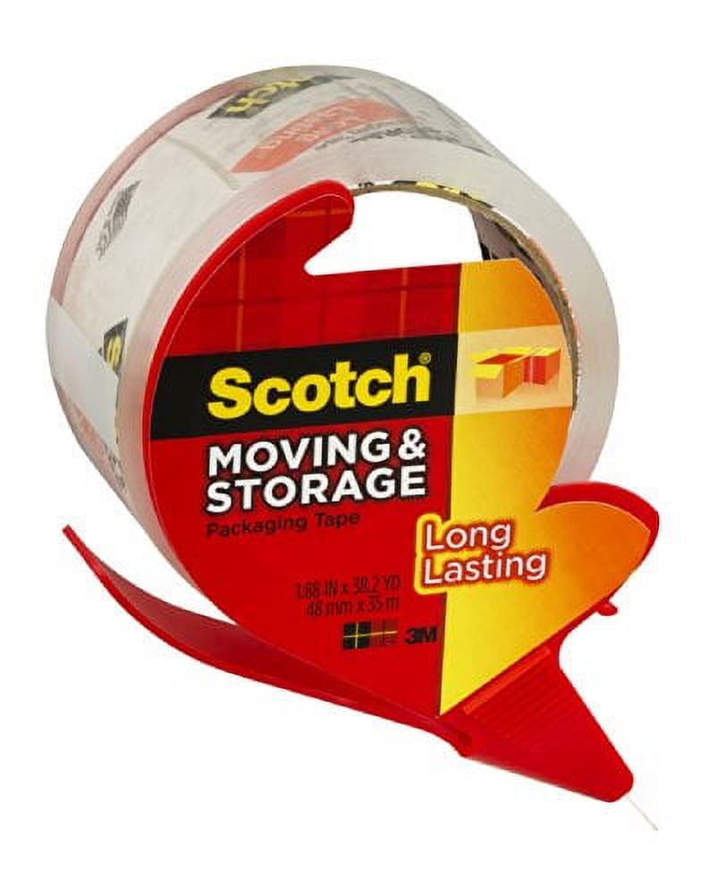 Scotch Storage Packaging Tape , 1.88 in. x 38.2 yd., 1 Dispenser (Pack of 12)