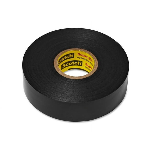 Scotch Super 33 Plus Vinyl Electrical Tape Black, Pack of 10