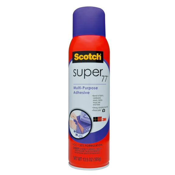 Scotch Super 77 Multi-Purpose Spray Adhesive, 13.5 Oz.