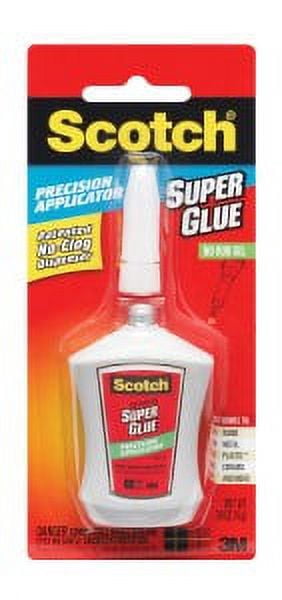 Scotch Super Glue Gel in Precision Applicator, AD125, .14 oz (4 g)