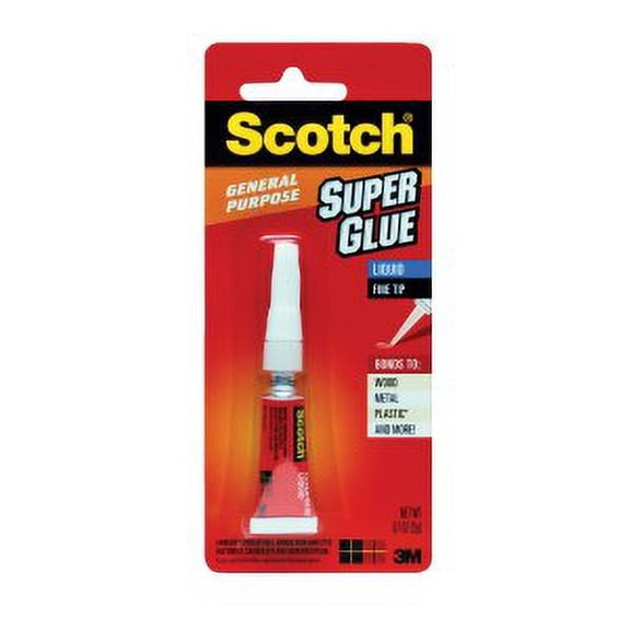 Scotch Super Glue Liquid AD118D, .07 oz, 1-Pack