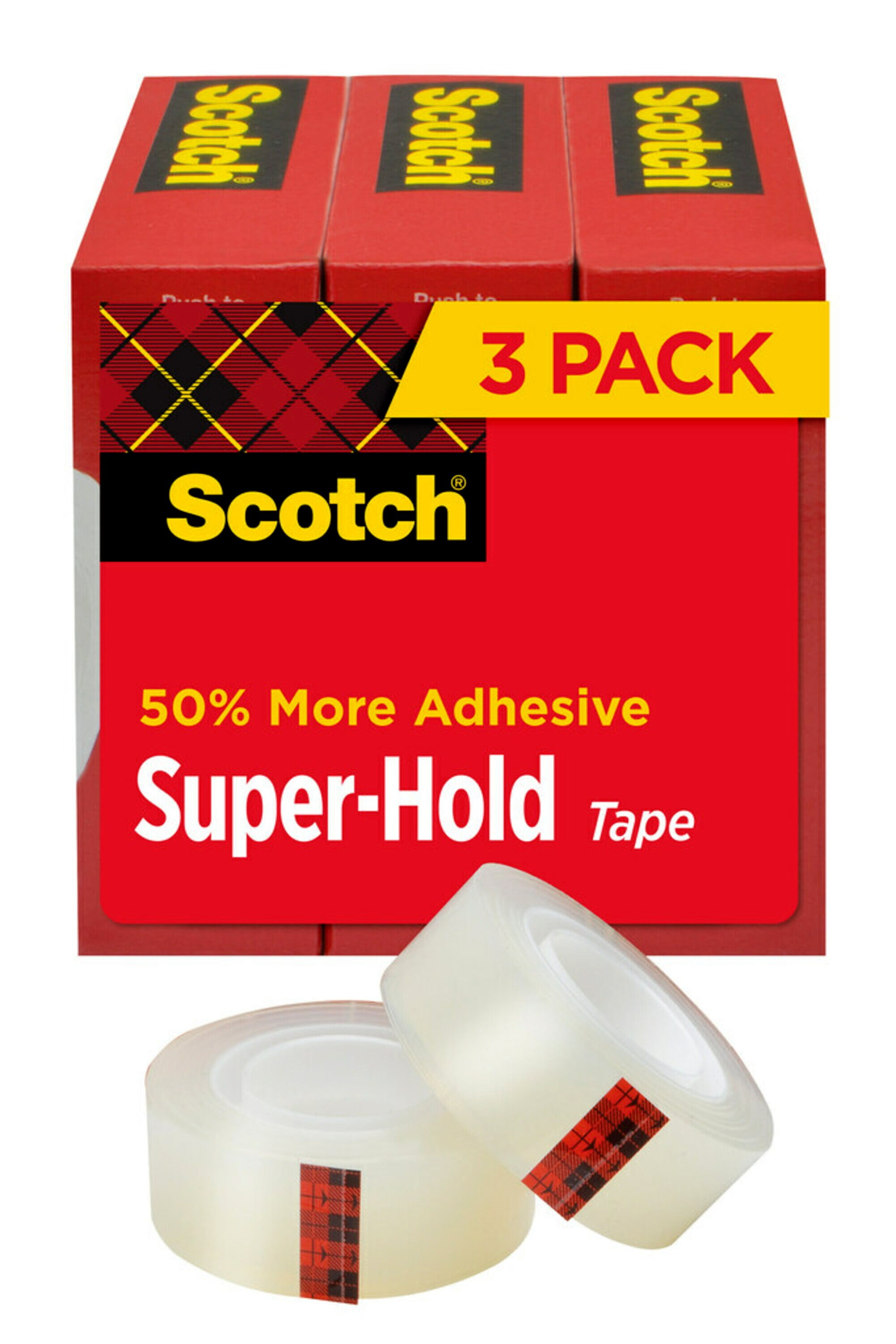 Scotch Box Lock Packaging Tape Refill, Clear, 1.88 in. x 54.6 yd., 1 Roll 