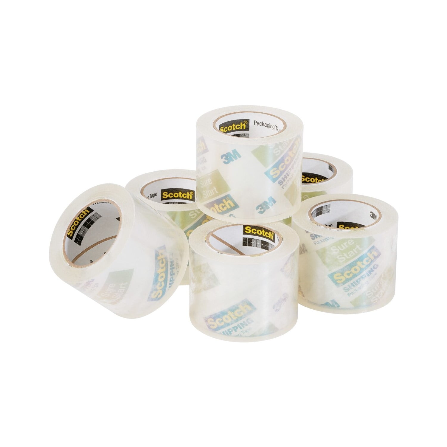 Scotch Sure Start Shipping & Moving Tape, Clea