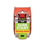Scotch Sure Start Packaging Tape Dispenser, Clear, 1.88" x 800", 1 Total