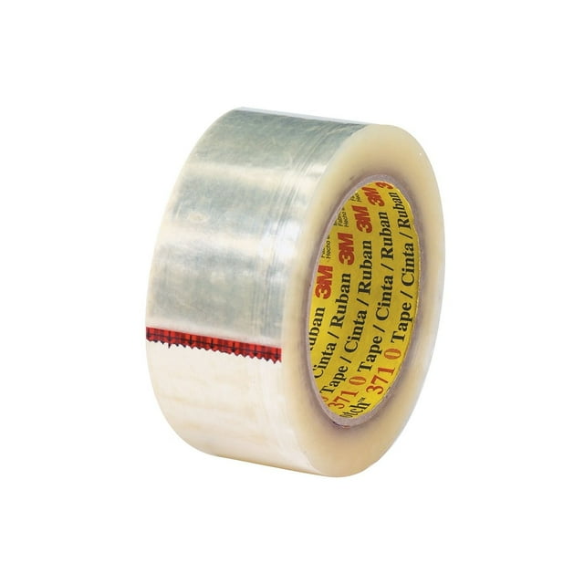 Scotch T9023716PK 2 in. x 110 yards Clear 371 Carton Sealing Tape - Pack of 6