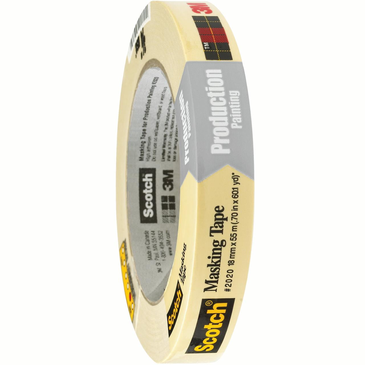 Scotch T9342020 0.75 in. x 60 yards 2020 Masking Tape, Natural - Case of 48