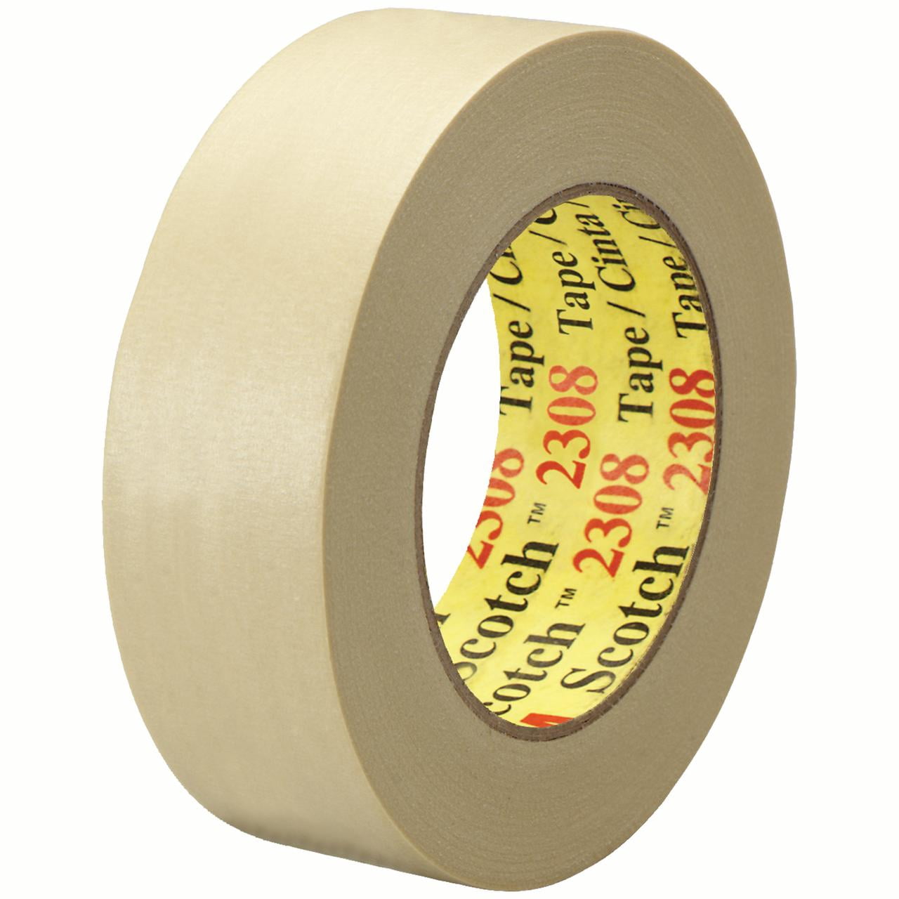 Scotch T9362308 1.50 in. x 60 yards 2308 Masking Tape, Natural - Case of 24