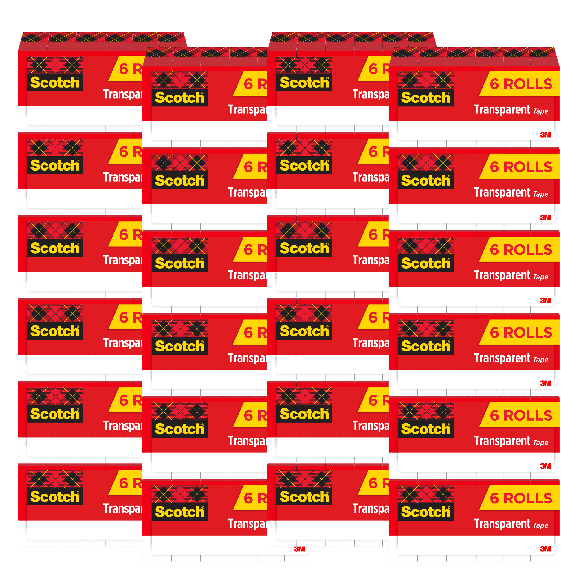 Scotch Tape 600-6PK 3/4 in x 1296 in
