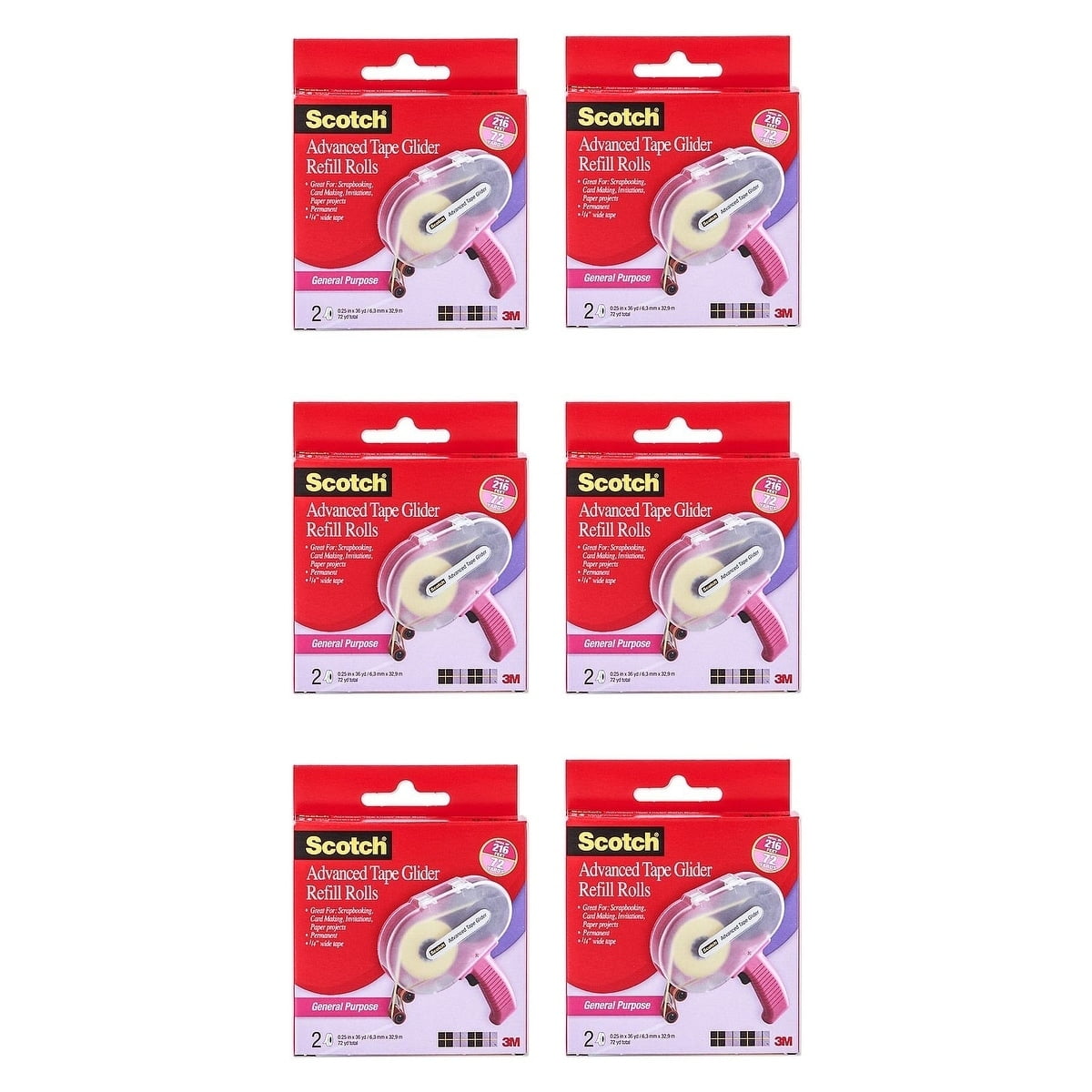 Scotch Tape Glider Refill Rolls