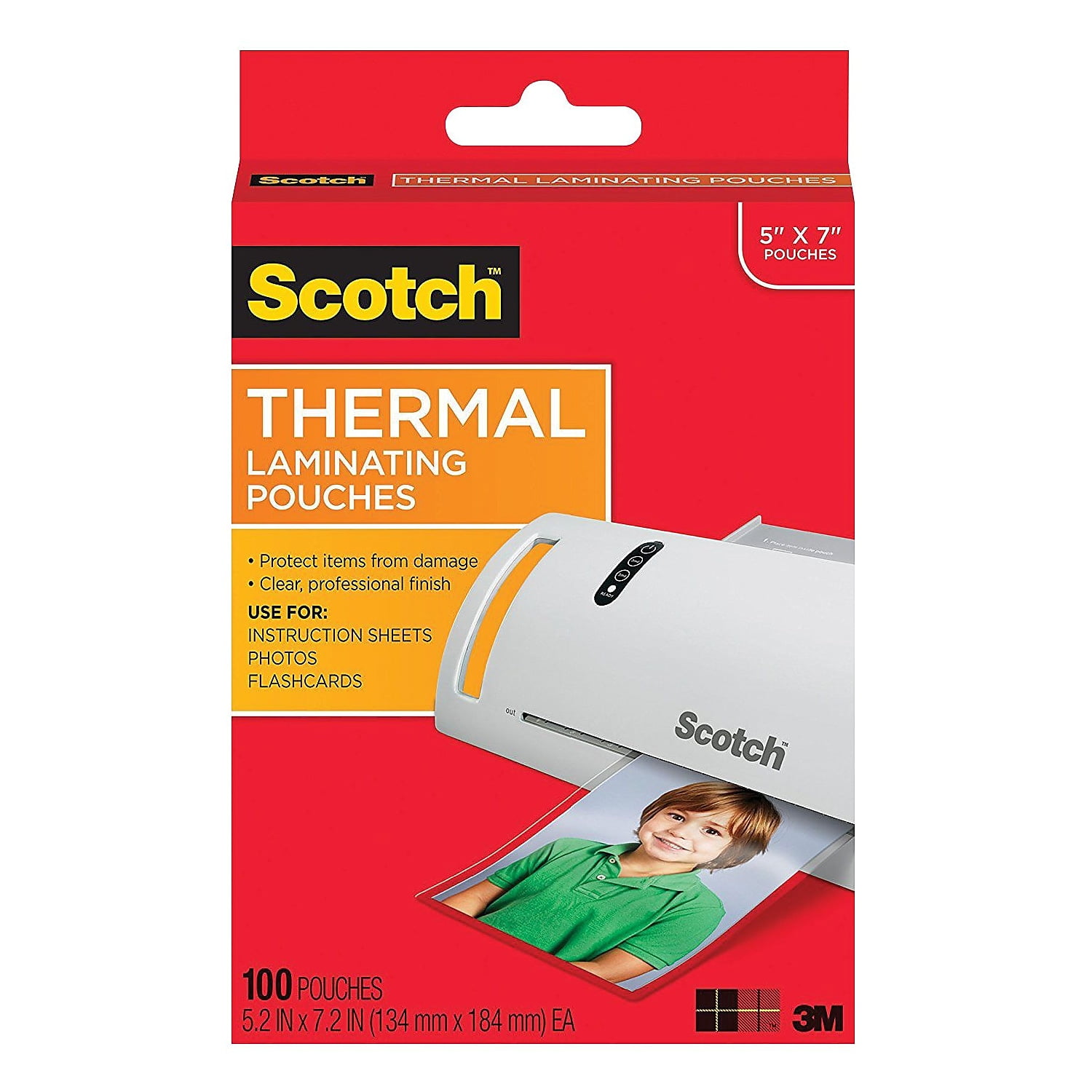 Scotch Thermal Laminating Pouches 100 Per Pack TP5903-100