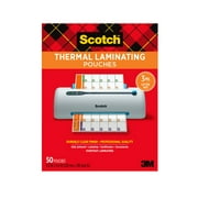 Scotch Thermal Laminating Pouches, Clear, Fits Letter Sized (8.9 in. × 11.4 in.) Paper, 50 Pouches