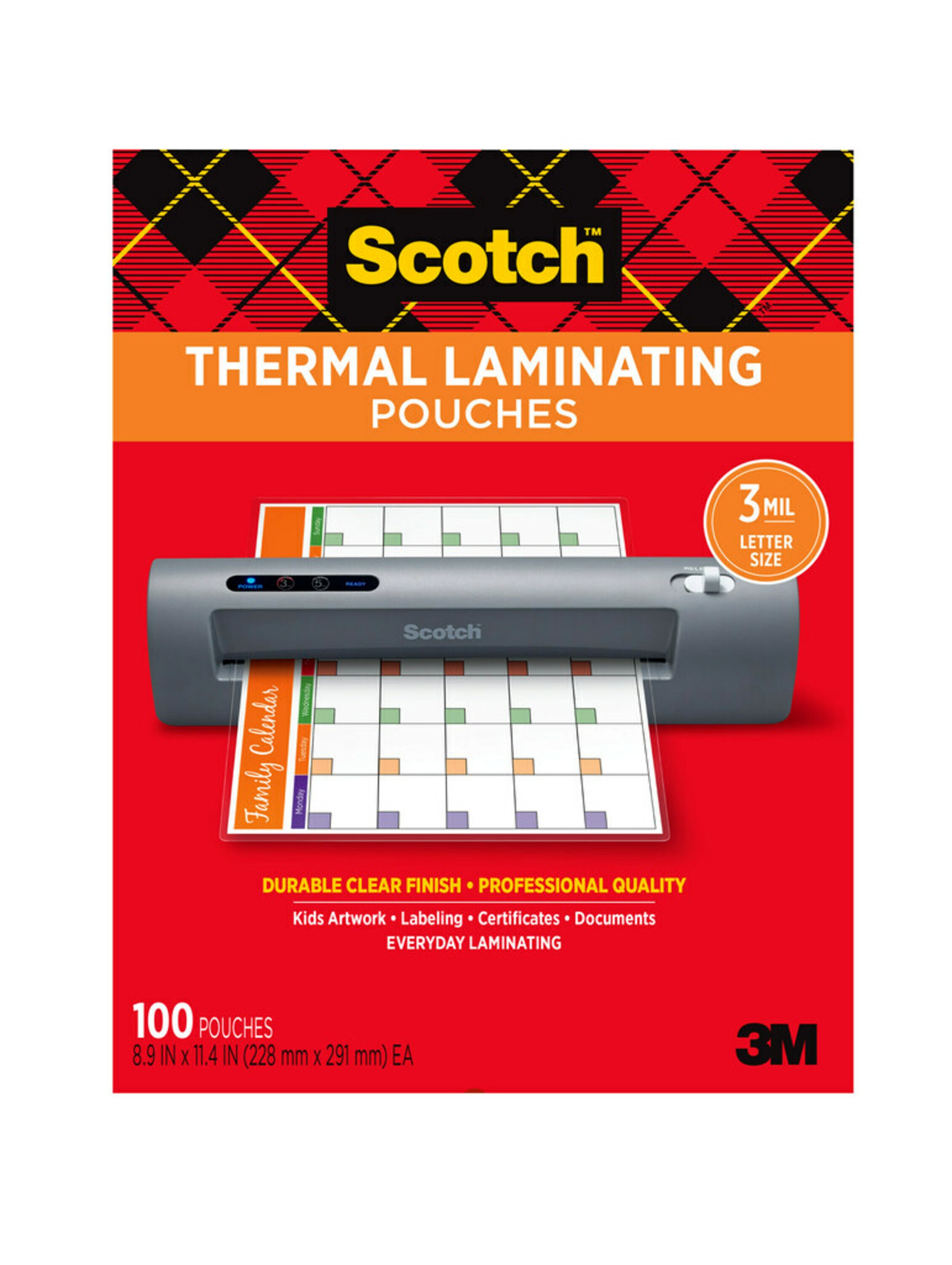 Scotch™ Thermal Pouches, 8.9 in x 11.4 in - image 1 of 13