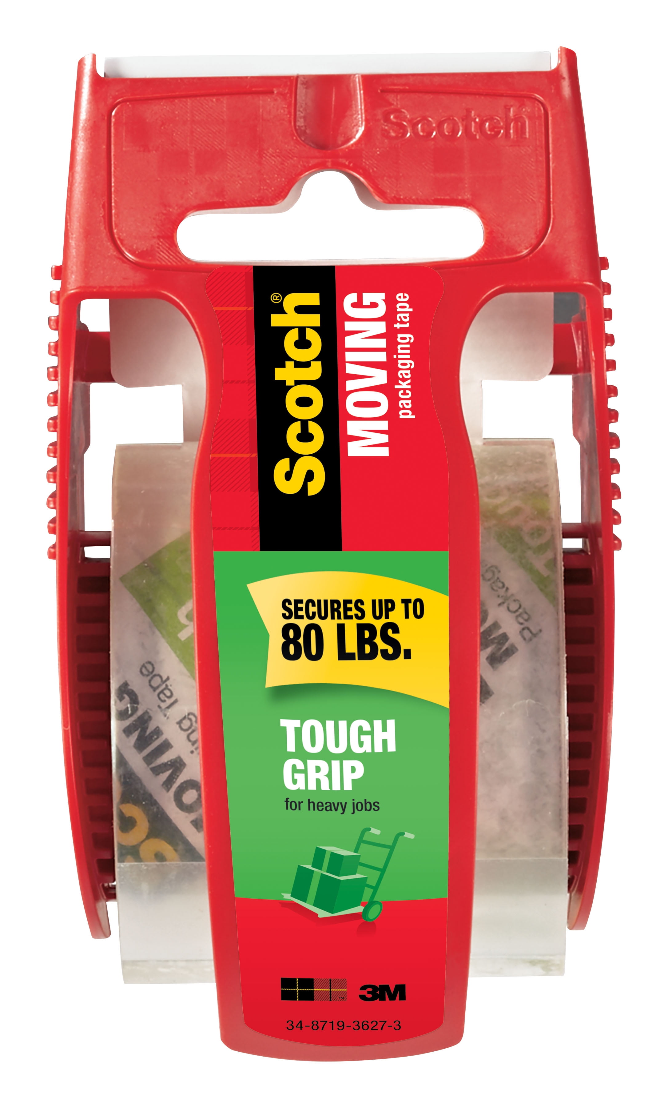 Scotch Tough Grip Moving Packaging Tape 150, 1.88 in x 22.2 yd (48 mm x 20,3 m)