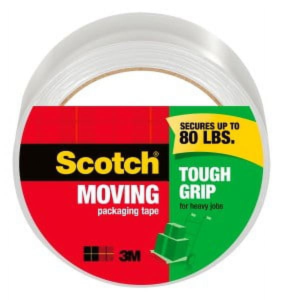 Scotch Tough Grip Moving Packaging Tape 3500, 1.88 in. x 54.6 yd., 1 Roll/Pack