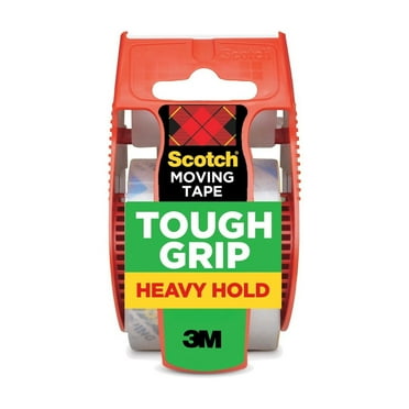Scotch Tough Grip Moving Packaging Tape, Clear, 1.88 in x 925 in, 1 Roll