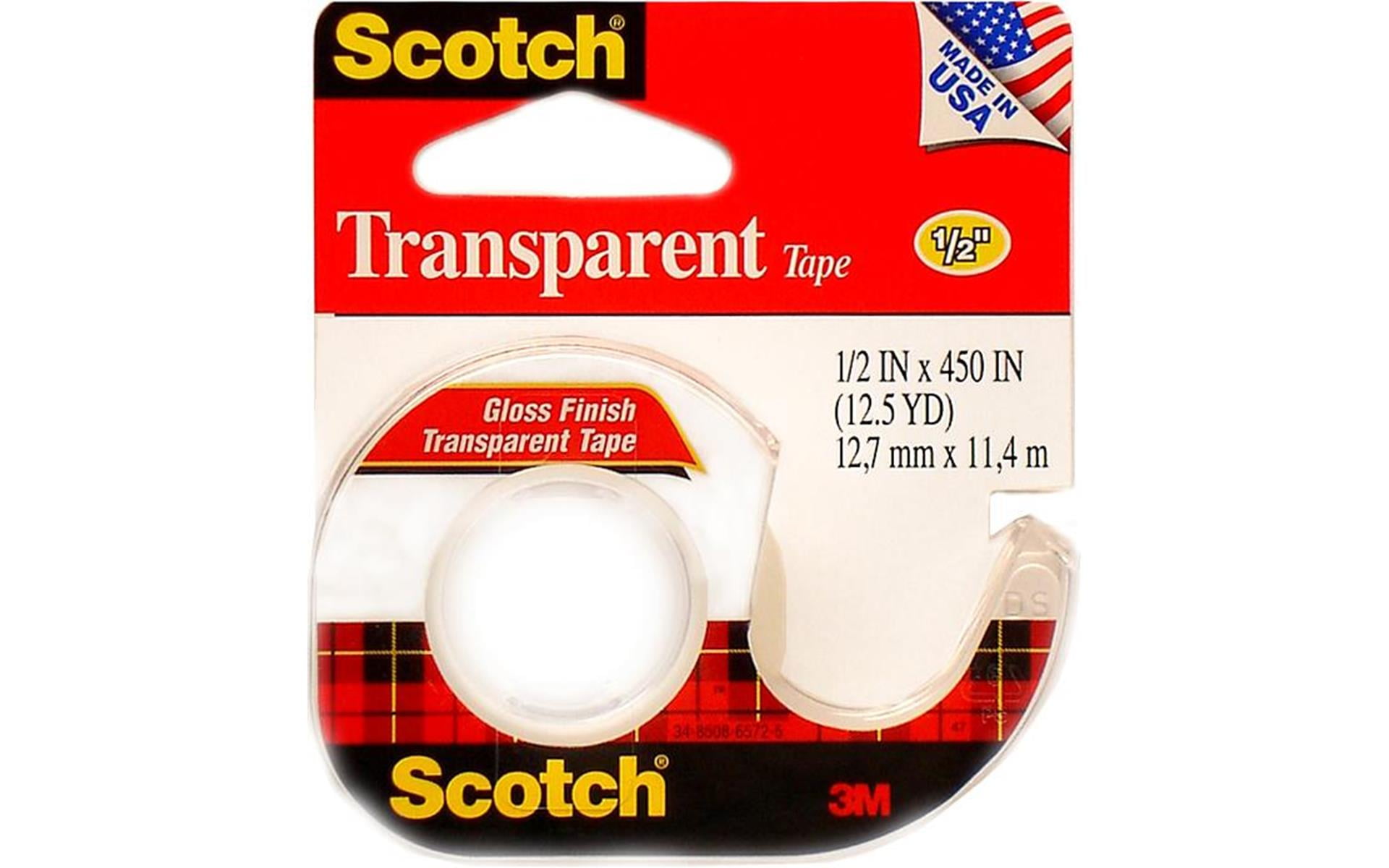 24 All-Purpose Clear Transparent Tape Rolls for Office School Tape  Dispenser