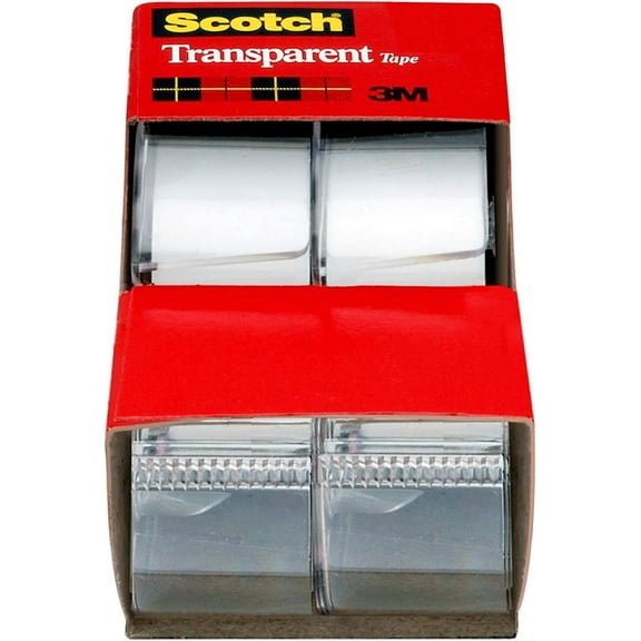 Scotch Transparent Tape - 3/4" X 250" - 2 Roll Pack