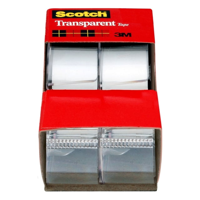 Scotch Transparent Tape 3/4 X 250 Inches – 3-Pack (6 Rolls Total) By 3M, Model 2157SS