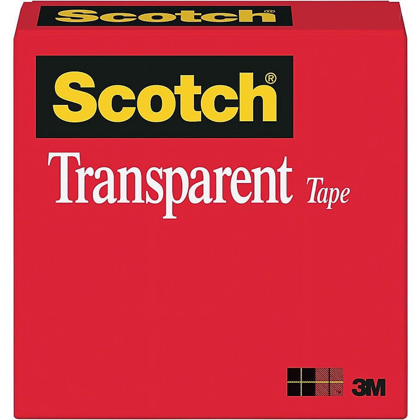 Scotch® Transparent Tape, Bulk Pack, 3/4" x 36 yds., 144 Rolls (600-34-1296CASE)