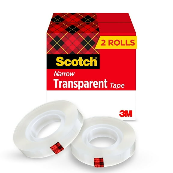 Scotch Transparent Tape Crystal Clear Clarity Finish Glossy 485936