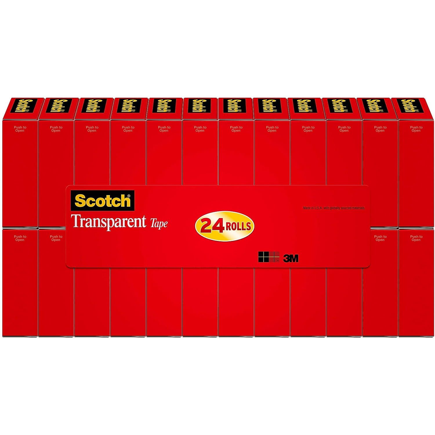 Scotch Transparent Tape Refill 3/4" x 27.77 yds. 144/Carton (600K24VS)
