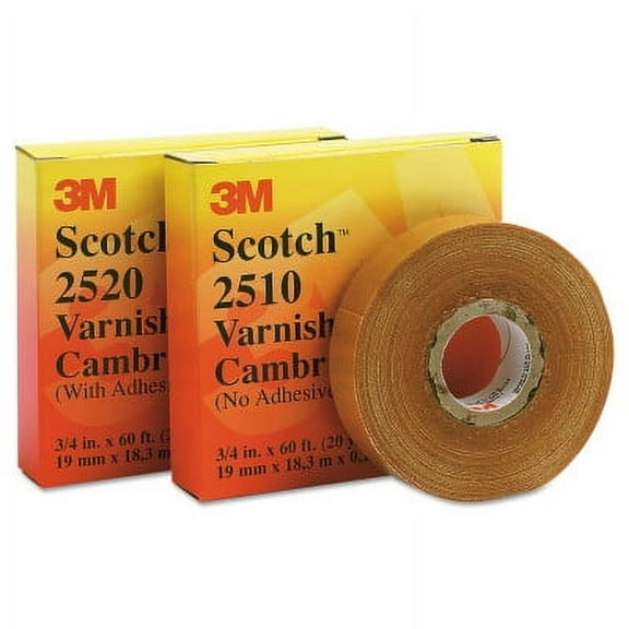 Varnished Cambric Tape 2510, 1 in x 36 yd, Yellow