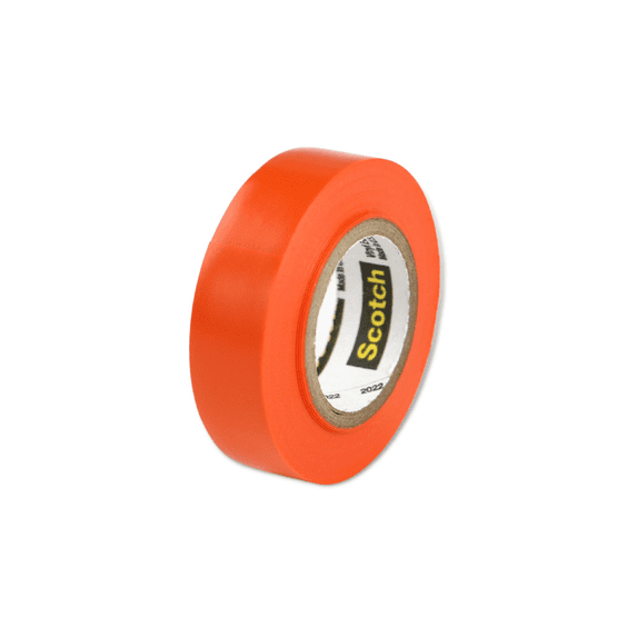 Scotch Mini Color Coding Vinyl Electrical Tape: 1/2 in. x 20 ft. (Orange)