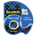 Scotch WallSafe Tape, Clear, 3/4 in. x 500 in., 1 Dispenser