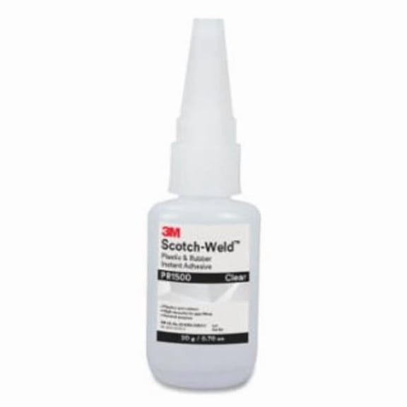 Scotch-Weld 405-051115-25222 0.7 oz Plastic & Rubber Instant Adhesive, Bottle - Clear