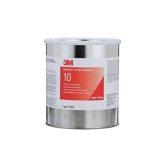 Scotch-Weld™ Neoprene 10 Contact Adhesive, 1 gal, Can, Light Yellow
