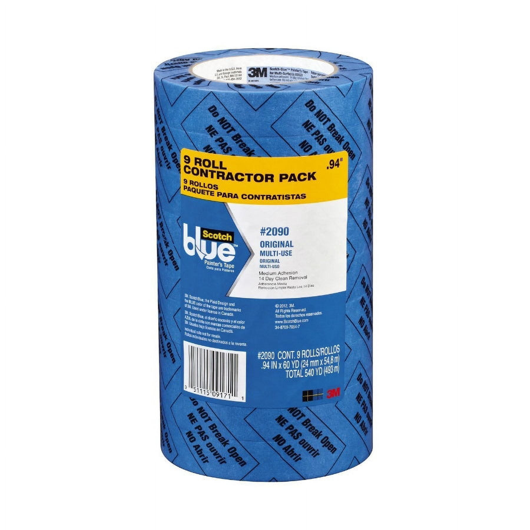 ScotchBlue 2090-24A-CP Original Multi-Use Painter's Tape, 0.94" x 60 Yd, 9-Pack, Each