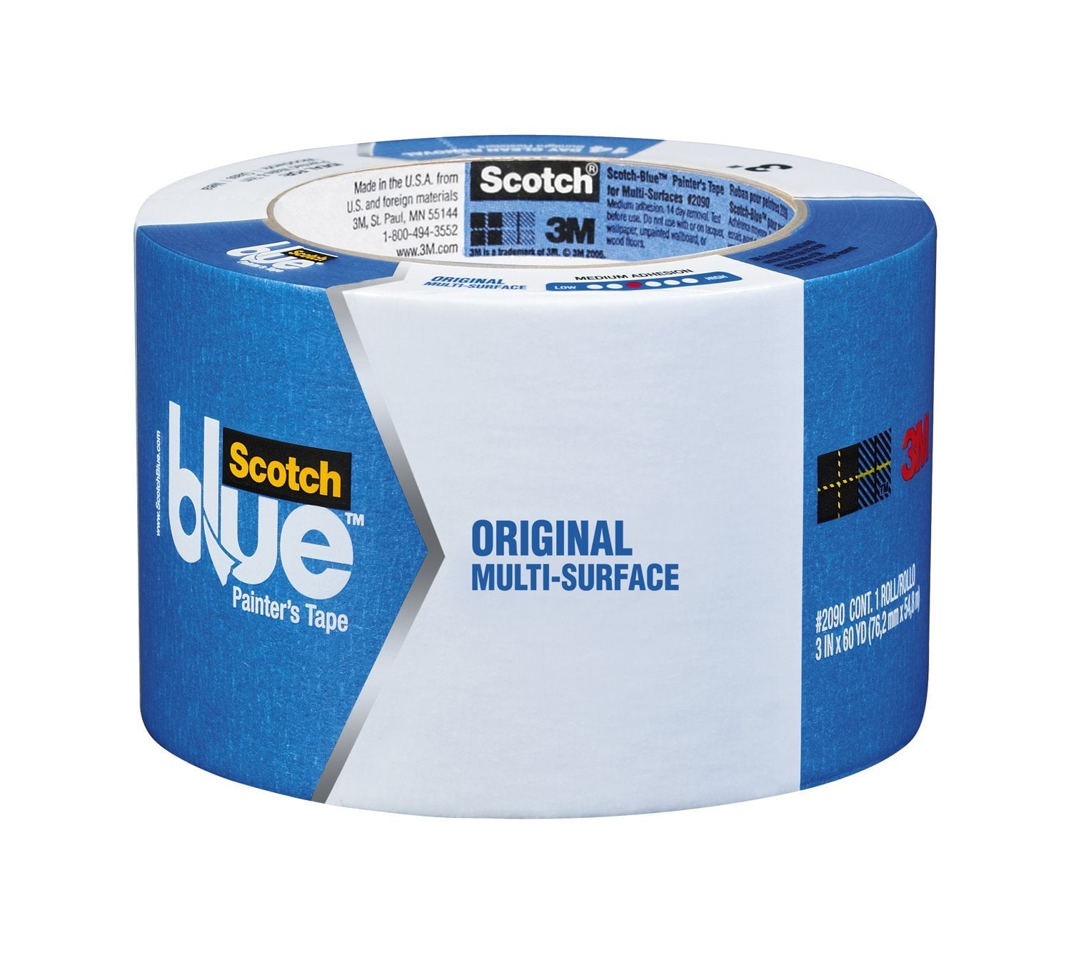 ScotchBlue 209072A Original MultiSurface Painter's Tape, 2.83" x 60