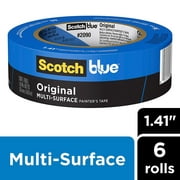 ScotchBlue Original Multi-Surface Painters Tape,  1.41 inch x 60 yard, 6 Rolls