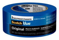 ScotchBlue Original Painter's Tape 2090-24CC2, 0.94 in x 60 yd (24mm x 54,8m), 2rolls /pack