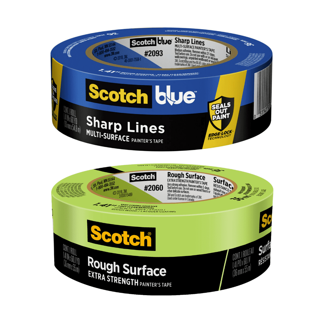 ScotchBlue Painters Tape, 2 Rolls Bundle, Includes 1 Roll of Sharp
