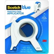 ScotchBlue TA3-SB Painters Tape Applicator, Blue, with 1 Starter Roll 1.41 in. x 20 yd