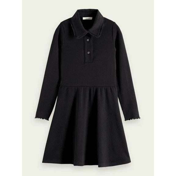 ScotchSoda Rib Jersey Polo Dress