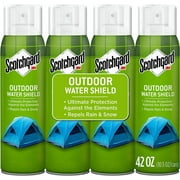 Scotchgard Outdoor Water Shield Fabric Spray, Water Repellent Spray for Spring and Summer Outdoor Gear and Patio Furniture, Fabric Spray for Outdoor Items, 42 Ounces 4 Cans