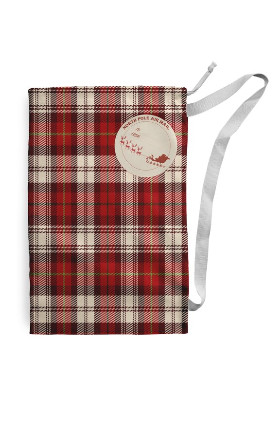 Scotish Plaid Santa Sack