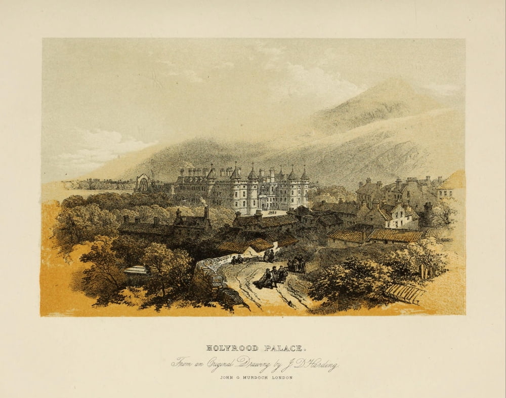 Scotland 1840 Holyrood Palace Canvas Art - James Duffield Harding (18 x 24)