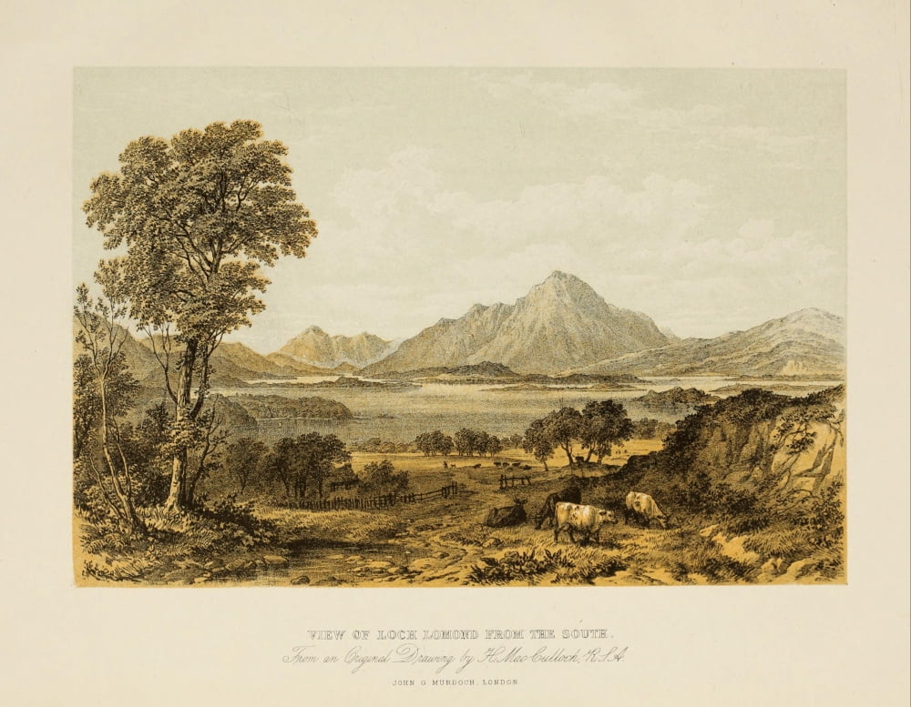 Scotland 1840 Loch Lomond Canvas Art - Horatio MacCulloch (24 x 36)