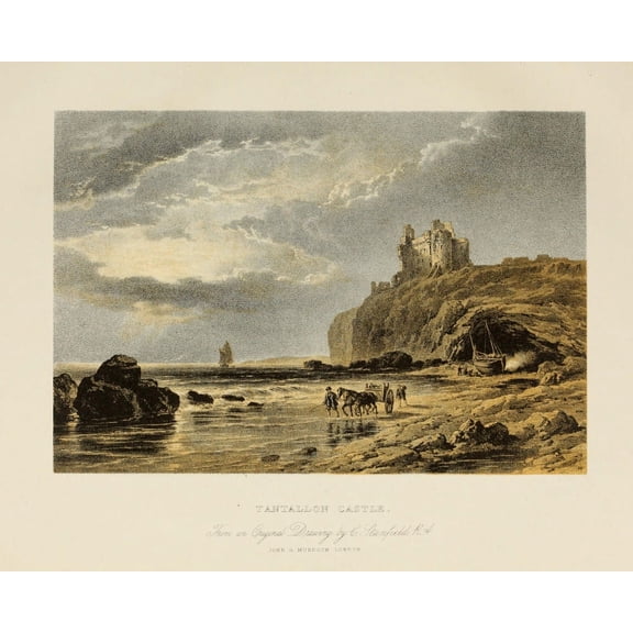 Scotland 1840 Tantallon Castle Poster Print by Clarkson Stanfield (24 x 36)